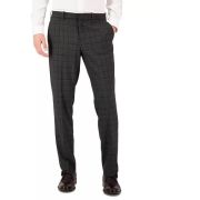 Perry Ellis Men’s Modern-Fit Stretch Solid Resolution Pants Charcoal B4HP