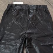 Rewash Juniors’ Faux-Leather-Coated Retro Straight-Leg Jeans Small Black B4HP