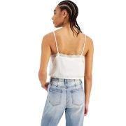 Hippie Rose Juniors’ Lace-Trim Tank Top B4HP