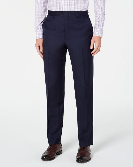 Lauren Ralph Lauren Men's Classic-Fit Stretch Suit Pants Navy B4HP $190