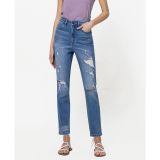 Vervet Women's Erica Stretch Mom Jeans Blue Size 30 B4HP