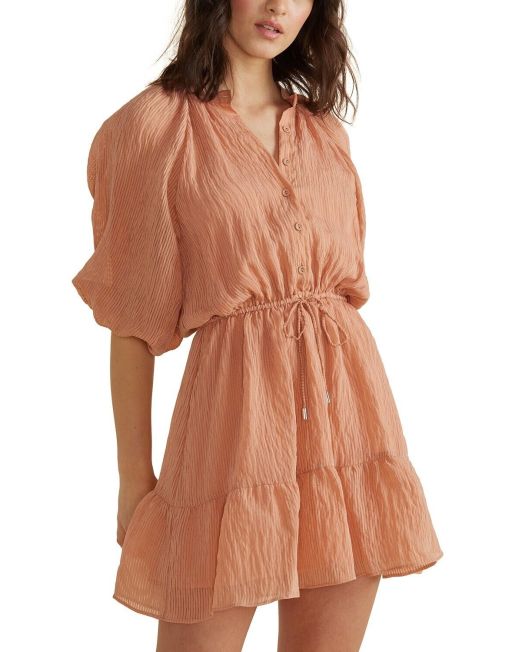 MINKPINK Women's Nerang Mini Dress Pink S B4HP $129