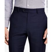Tommy Hilfiger Men Modern-Fit Stretch Plaid Wool Blend Suit Pants Blue B4HP $190