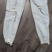 Tinseltown Juniors’ Ripped Raw-Hem Loose Jeans B4HP