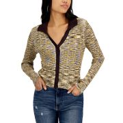 Hooked Up by IOT Juniors’ Space-Dyed V-neck Sweater B4HP