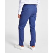 Tommy Hilfiger Men’s Modern-Fit Flex Stretch Plaid Dress Pants Blue 42×30 B4HP