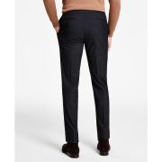 Calvin Klein Men’s Slim-Fit Performance Dress Plaid Pants Charcoal Blue B4HP