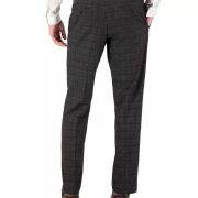 Perry Ellis Men’s Modern-Fit Stretch Solid Resolution Pants Charcoal B4HP