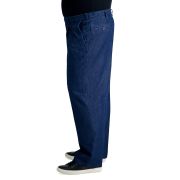 Haggar Men’s Big & Tall Stretch Denim Classic-Fit Pleated Pants Blue 44×30 B4HP