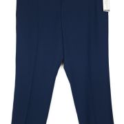 Perry Ellis Portfolio Men’s Modern-Fit Heather Solid Dress Pants Blue 40×32 B4HP