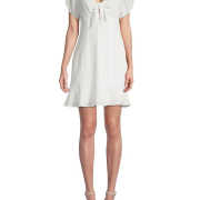 BCBGeneration Sweetheart Neck Knot-Front Dress B4HP