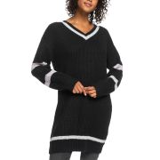 Roxy Juniors’ Rose Mood Sweater Dress Anthracite M/L B4HP NO TAGS