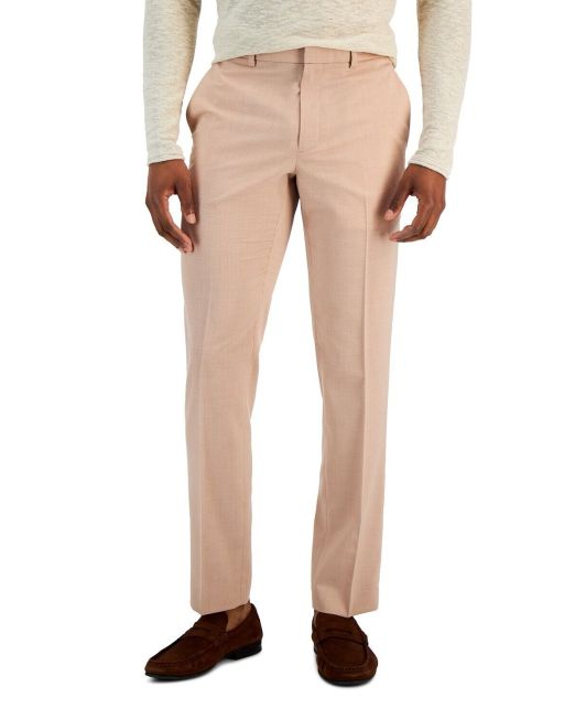 Perry Ellis Portfolio Men's Slim-Fit Stretch Pants Salmon 32x32 B4HP