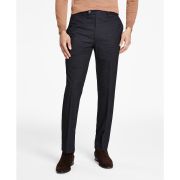 Calvin Klein Men’s Slim-Fit Performance Dress Plaid Pants Charcoal Blue B4HP