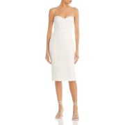 Bardot Women’s Charley Lace Bustier Midi Dress White B4HP $149