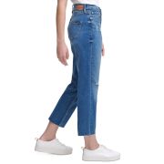 Calvin Klein Distressed High-Rise Straight-Leg Jeans Montego Size 25 B4HP