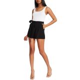 BB Dakota by Steve Madden Women's The Explorer Belted Shorts Black XL B4HP