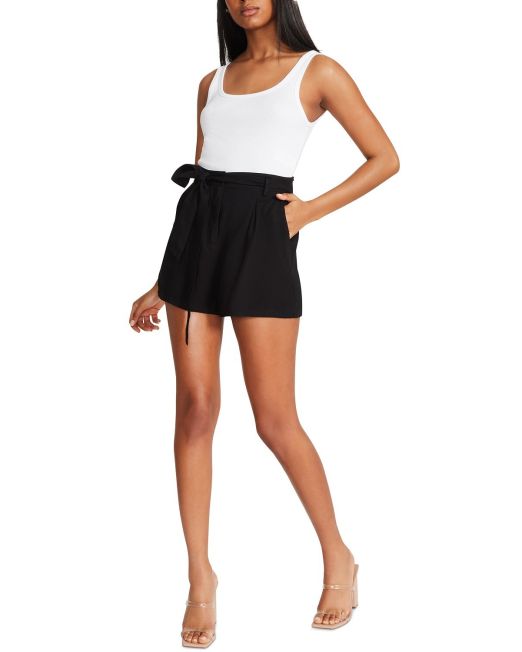 BB Dakota by Steve Madden Women's The Explorer Belted Shorts Black XL B4HP