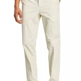 Calvin Klein Men's Slim Fit Solid Performance Dress Pants Light Stone 33x32 B4HP