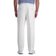 Haggar Men’s Cool 18 PRO® Classic-Fit Waist Flat Front Stretch Dress White B4HP