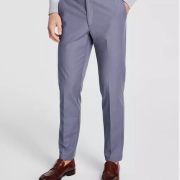 Michael Kors Men’s Classic Fit Cotton Stretch Pants Ash Blue 36×32 B4HP
