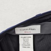 Calvin Klein Men’s Slim-Fit Performance Dress Pants Blue 42×30 B4HP
