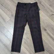 Tommy Hilfiger Men’s Modern Fit Stretch Performance Pant Burgundy Red 32×30 B4HP