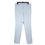 Perry Ellis Portfolio Men’s Slim-Fit Twill Pants Light Grey 31×30 B4HP