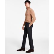 Calvin Klein Men’s Slim-Fit Performance Dress Plaid Pants Charcoal Blue B4HP