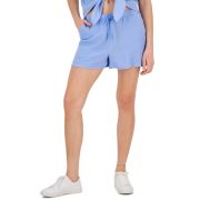 Hippie Rose Juniors’ Cotton Gauze Pull-On Shorts S B4HP