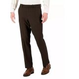 Perry Ellis Men's Modern-Fit Stretch Solid Resolution Pants Major Brown B4HP