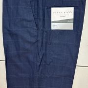 Perry Ellis Portfolio Men’s Slim-Fit Flat Front Dress Pants Navy 32×32 B4HP
