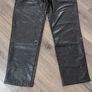 Rewash Juniors’ Faux-Leather-Coated Retro Straight-Leg Jeans Small Black B4HP