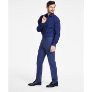Michael Kors Men’s Classic-Fit Stretch Wool-Blend Suit Pants Blue B4HP $190