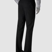Lauren Ralph Lauren Men’s Classic-Fit Flat-Front Dress Pants Black 36×32 B4HP