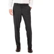 Perry Ellis Men’s Modern-Fit Stretch Solid Resolution Pants Charcoal B4HP