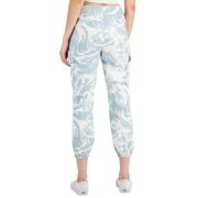 Tinseltown Juniors’ Printed Utility Jogger Pants Blue XL B4HP