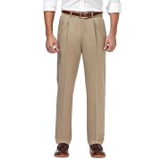 Haggar Men’s Premium Pleat Hidden Classic Fit Expandable Waist Pants 36×34 B4HP