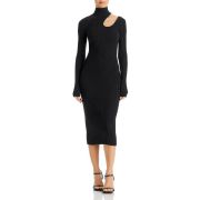 Women Anine Bing Women’s Victoria Ribbed Midi Cutout Sweater Dress B4HP