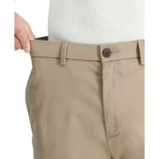 Haggar Men’s Premium Straight-Fit Stretch Flat-Front Pants Khaki 36×32 B4HP