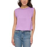 Calvin Klein Women's Extended-Shoulder Cropped Top Everlee XL B4HP