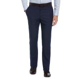 Perry Ellis Portfolio Men's Slim-Fit Flat Front Dress Pants Navy 32x32 B4HP