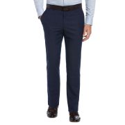 Perry Ellis Portfolio Men’s Slim-Fit Flat Front Dress Pants Navy 32×32 B4HP