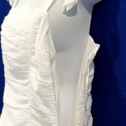 MINKPINK Little Darling Cotton Printed Ruched Dress White S B4HP