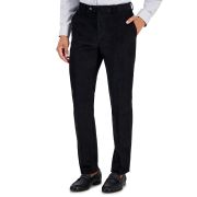 Tommy Hilfiger Men’s Modern-Fit Solid Corduroy Pants Black 42×32 B4HP