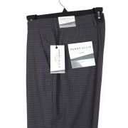 Perry Ellis Men’s Slim-Fit Stretch Check Dress Pants Charcoal 34×29 B4HP