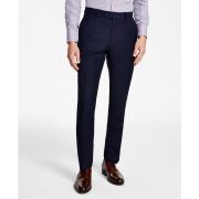 Tommy Hilfiger Men Modern-Fit Stretch Plaid Wool Blend Suit Pants Blue B4HP $190