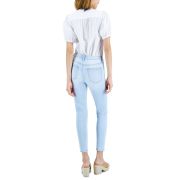 Celebrity Pink Juniors’ Ripped Skinny Ankle Jeans Candy Kiss B4HP