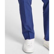 Tommy Hilfiger Men’s Modern-Fit Flex Stretch Plaid Dress Pants Blue 42×30 B4HP