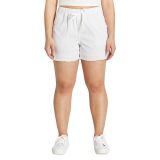 Dollhouse Juniors' Pull-On Jogger Jean Shorts White XS B4HP